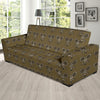 Badminton Pattern Print Design 07 Sofa Slipcover