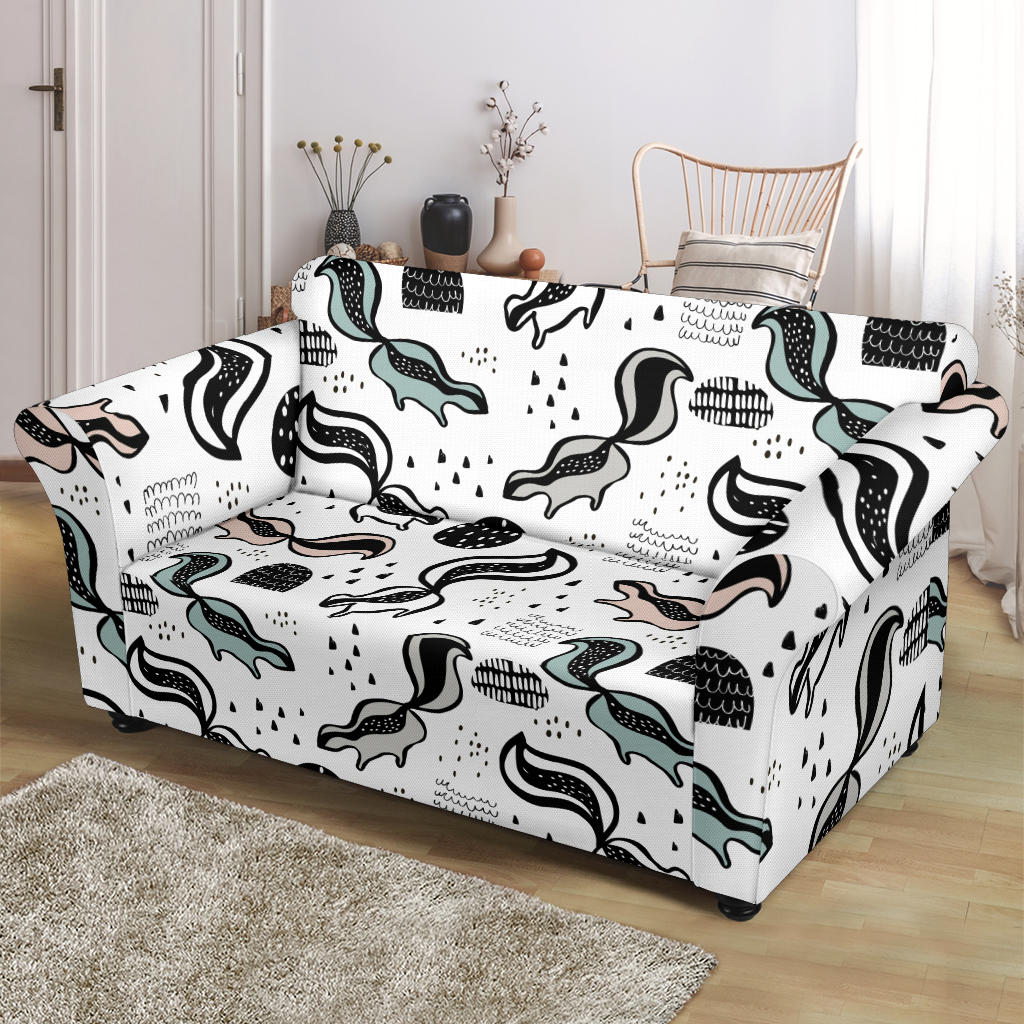 Skunk Print Design LKS303 Loveseat Couch Slipcover