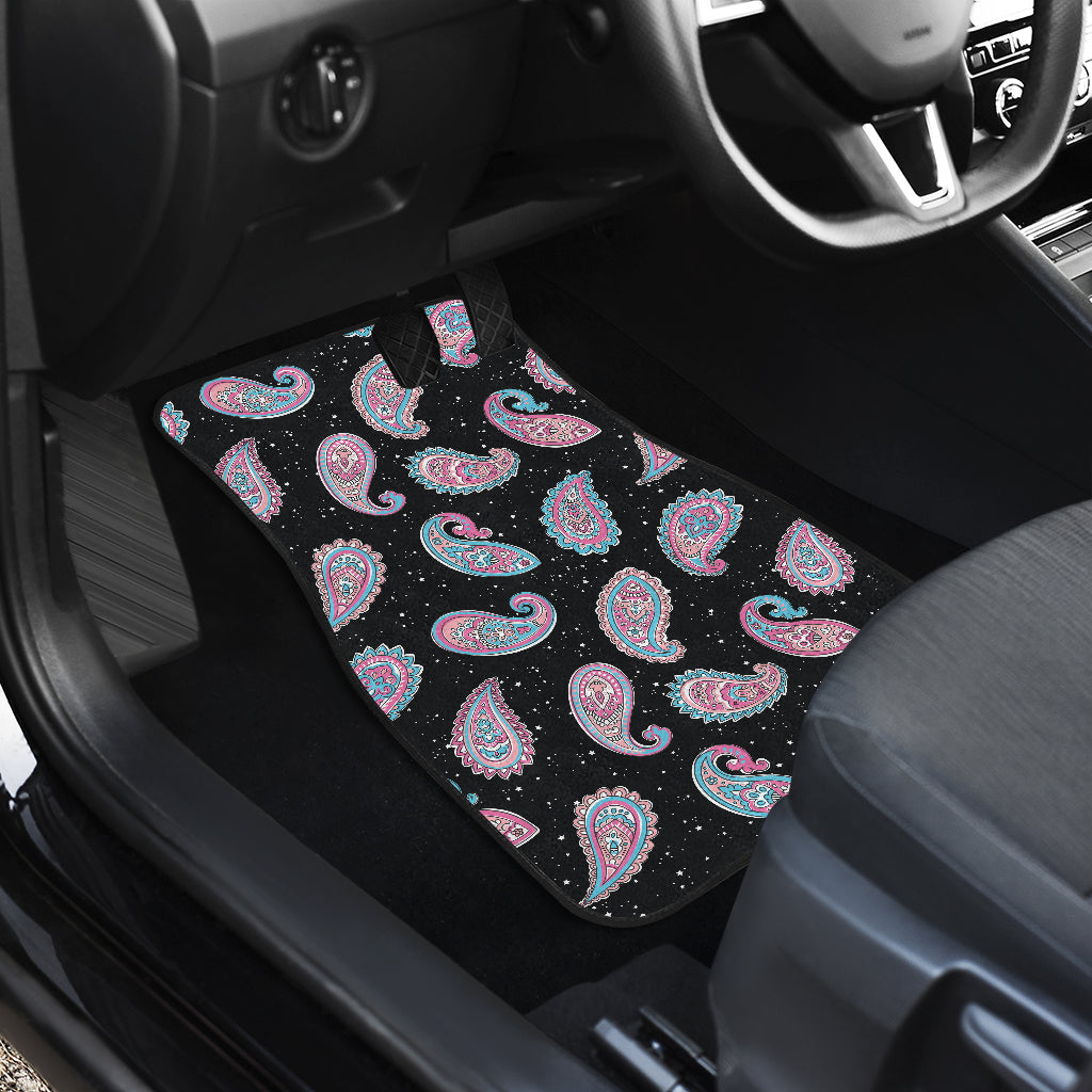 Paisley Pink Design Mandala Print Car Floor Mats Front Back