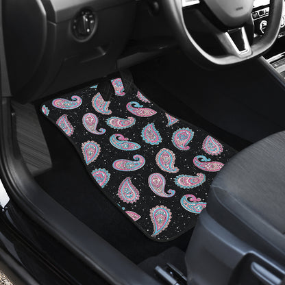 Paisley Pink Design Mandala Print Car Floor Mats Front Back