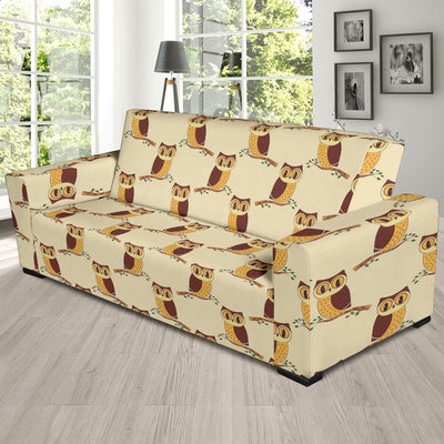 Owl Pattern Print Design A07 Sofa Slipcover