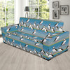 Puffin Pattern Print Design A01 Sofa Slipcover