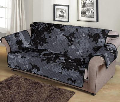 ACU Digital Black Camouflage Sofa Cover Protector