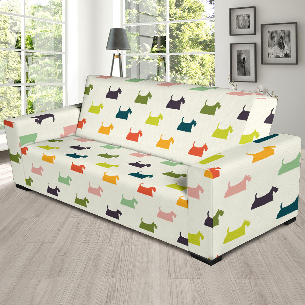 Scottish Terriers Print Design LKS305 Sofa Slipcover