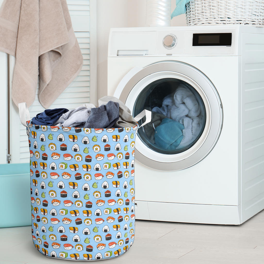Sushi Cartoon Design Laundry Basket