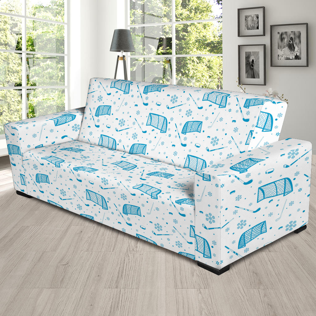 Hockey Print Design LKS303 Sofa Slipcover
