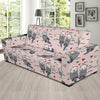 Sea Otter Pattern Print Design 02 Sofa Slipcover