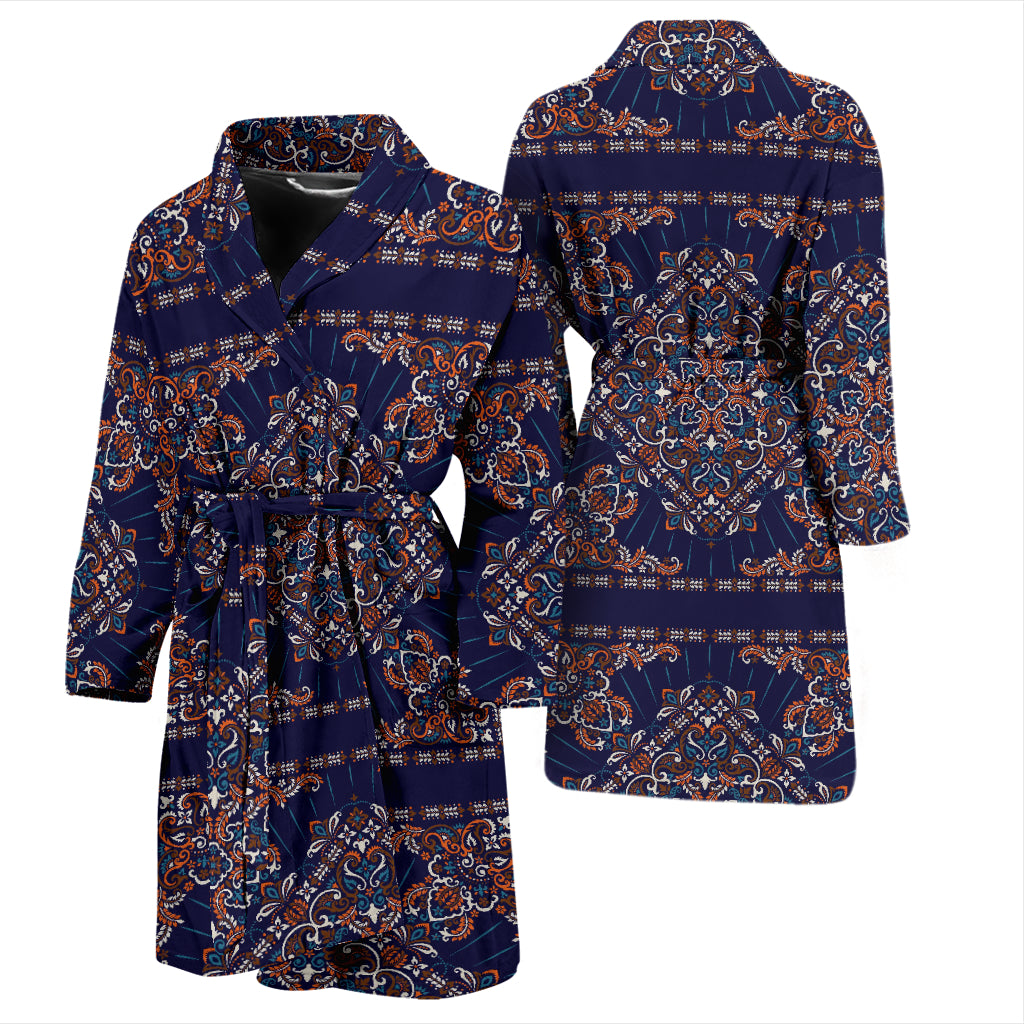 Bandana Print Design LKS3012 Men Bathrobe