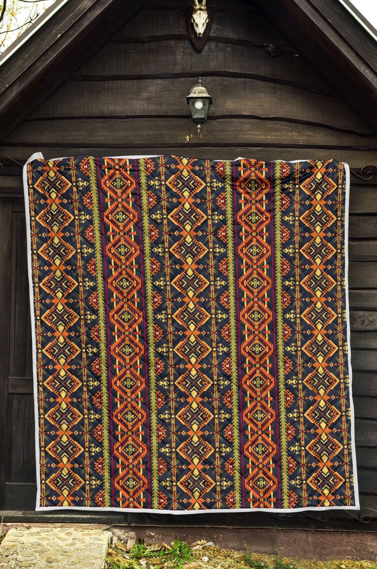 Kente Classic Design African Print Quilt Bedspread