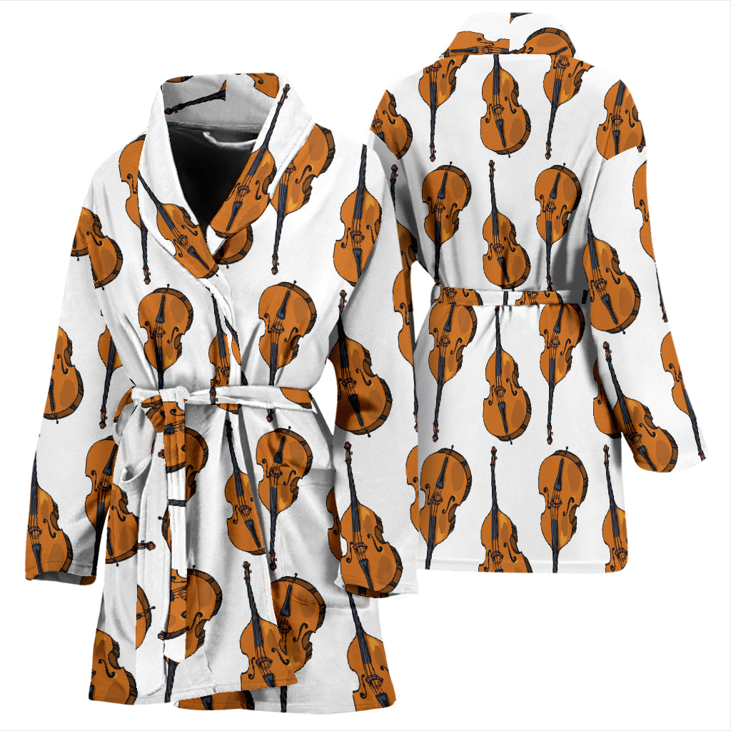 Cello Print Design LKS403 Women Bathrobe