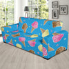 Ice Cream Pattern Print Design 01 Sofa Slipcover