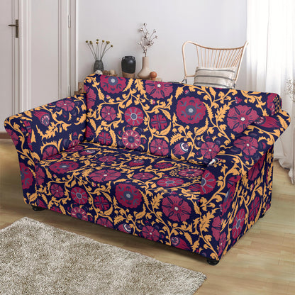 Suzani Print Design LKS303 Loveseat Couch Slipcover