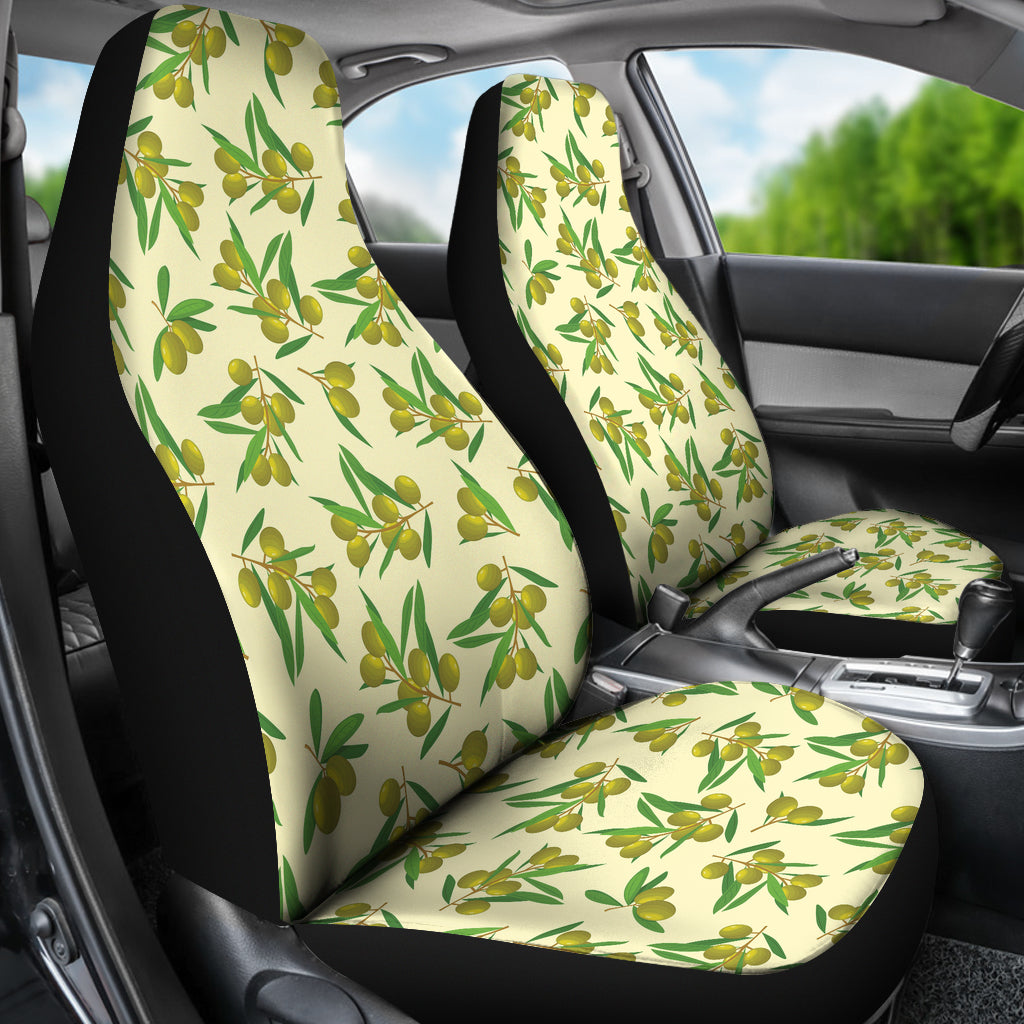 Olive Print Design LKS302 Car Seat Covers