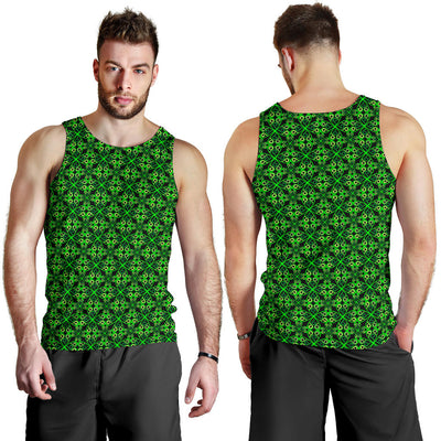 Celtic Green Neon Design Men Tank Top