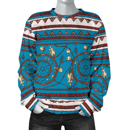 Dream catcher aztec Women Long Sleeve Sweatshirt