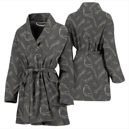 Steak Print Design LKS302 Women Bathrobe
