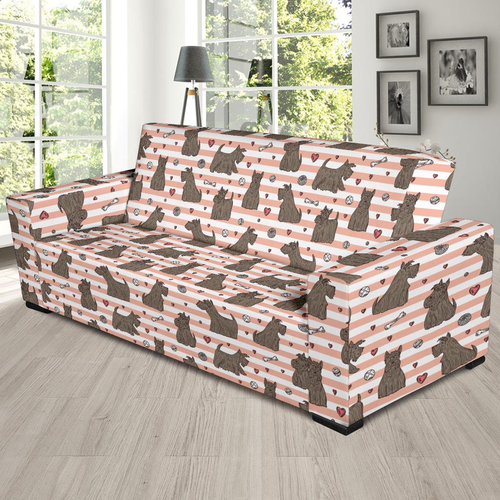 Scottish Terriers Print Design LKS3016 Sofa Slipcover