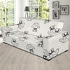 Karate Pattern Print Design 01 Sofa Slipcover