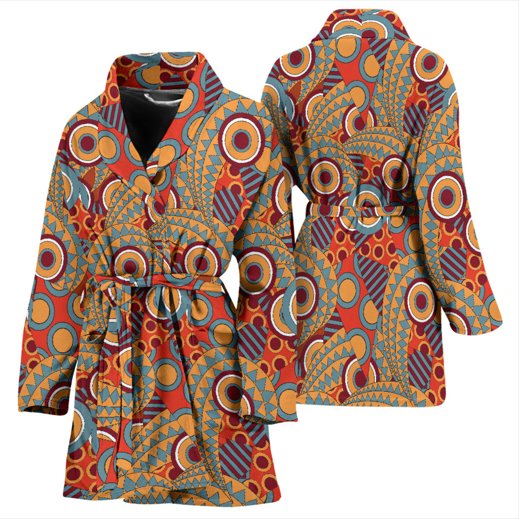 African Pattern Print Design 06 Women Bathrobe