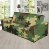 Puzzle Camo Pattern Print Design A03 Sofa Slipcover