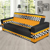 Checkered Pattern Print Design 01 Sofa Slipcover