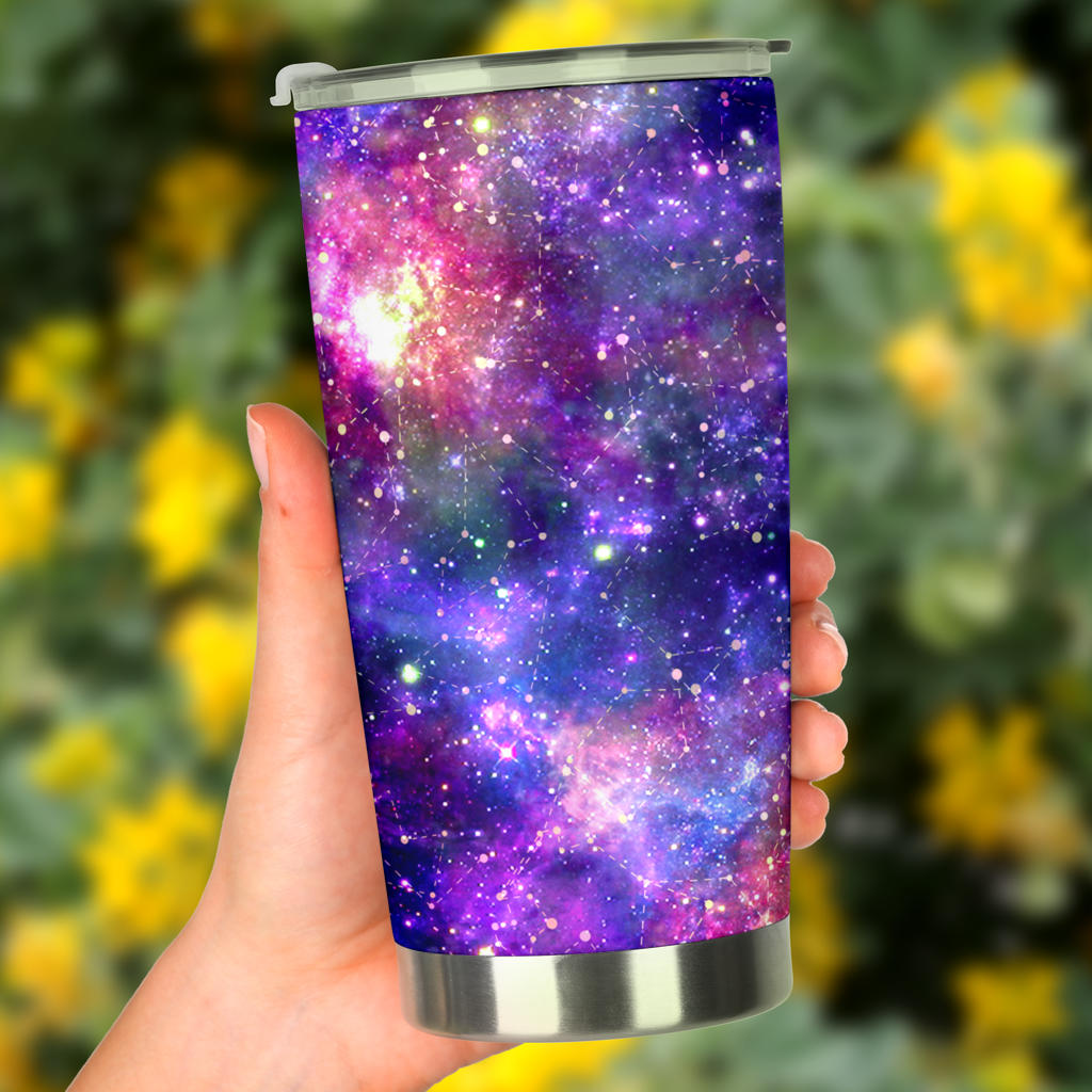Galaxy Night Stardust Space Print  Tumbler