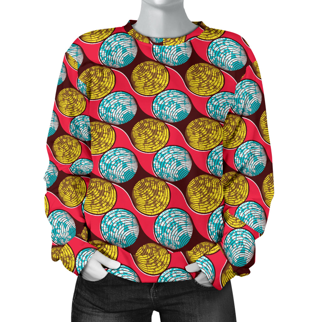 African Fashion Print Pattern Women Long Sleeve Sweatshirt