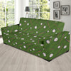 Baseball Pattern Print Design 02 Sofa Slipcover