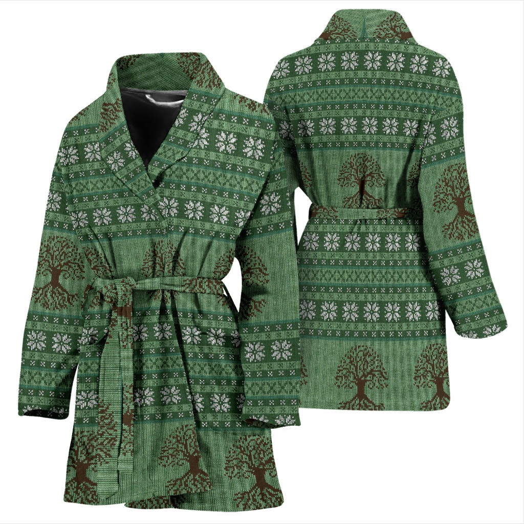 Celtic Pattern Print Design 09 Women Bathrobe