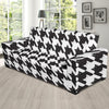 Cat HoundstoothPattern Print Design 01 Sofa Slipcover