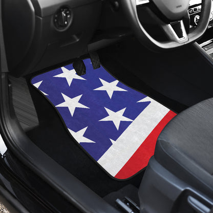 American flag Print Car Floor Mats Front Back