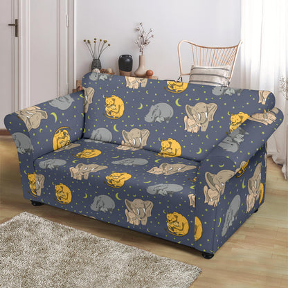Safari Elephant Lion Print Design LKS303 Loveseat Couch Slipcover