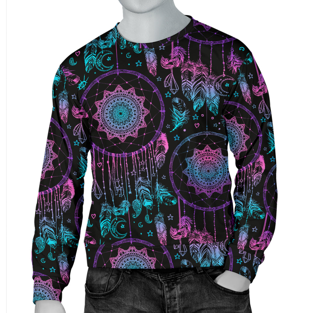 Dream catcher boho mandala Men Long Sleeve Sweatshirt