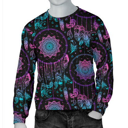 Dream catcher boho mandala Men Long Sleeve Sweatshirt