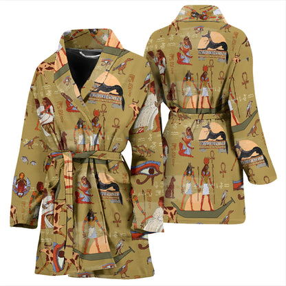 Ancient Greek Classic Pattern Design LKS305 Women Bathrobe