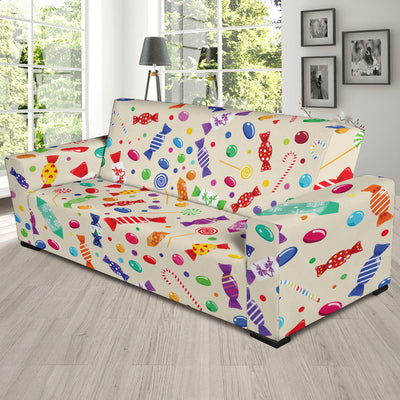 Candy Pattern Print Design 04 Sofa Slipcover