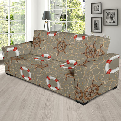 Nautical Pattern Print Design A02 Sofa Slipcover