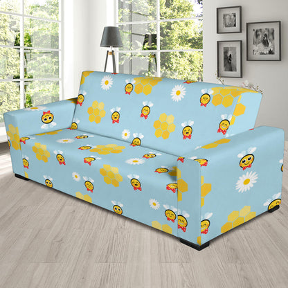 Bee Cute Print Design LKS304 Sofa Slipcover