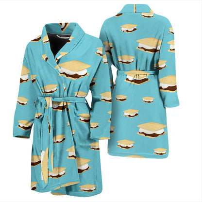 S_Mores Print Design LKS302 Men Bathrobe