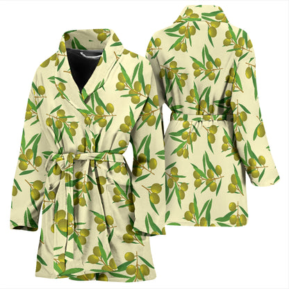Olive Print Design LKS302 Women Bathrobe