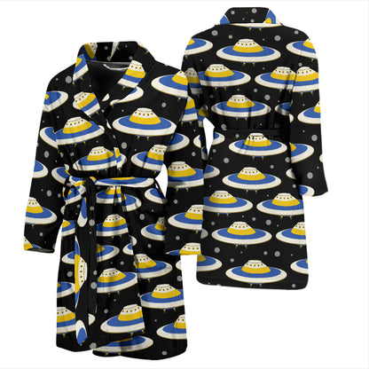 UFO Print Design LKS303 Men Bathrobe