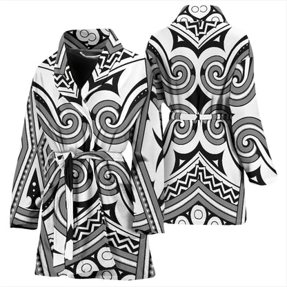 Samoan Pattern Print Design LKS302 Women Bathrobe