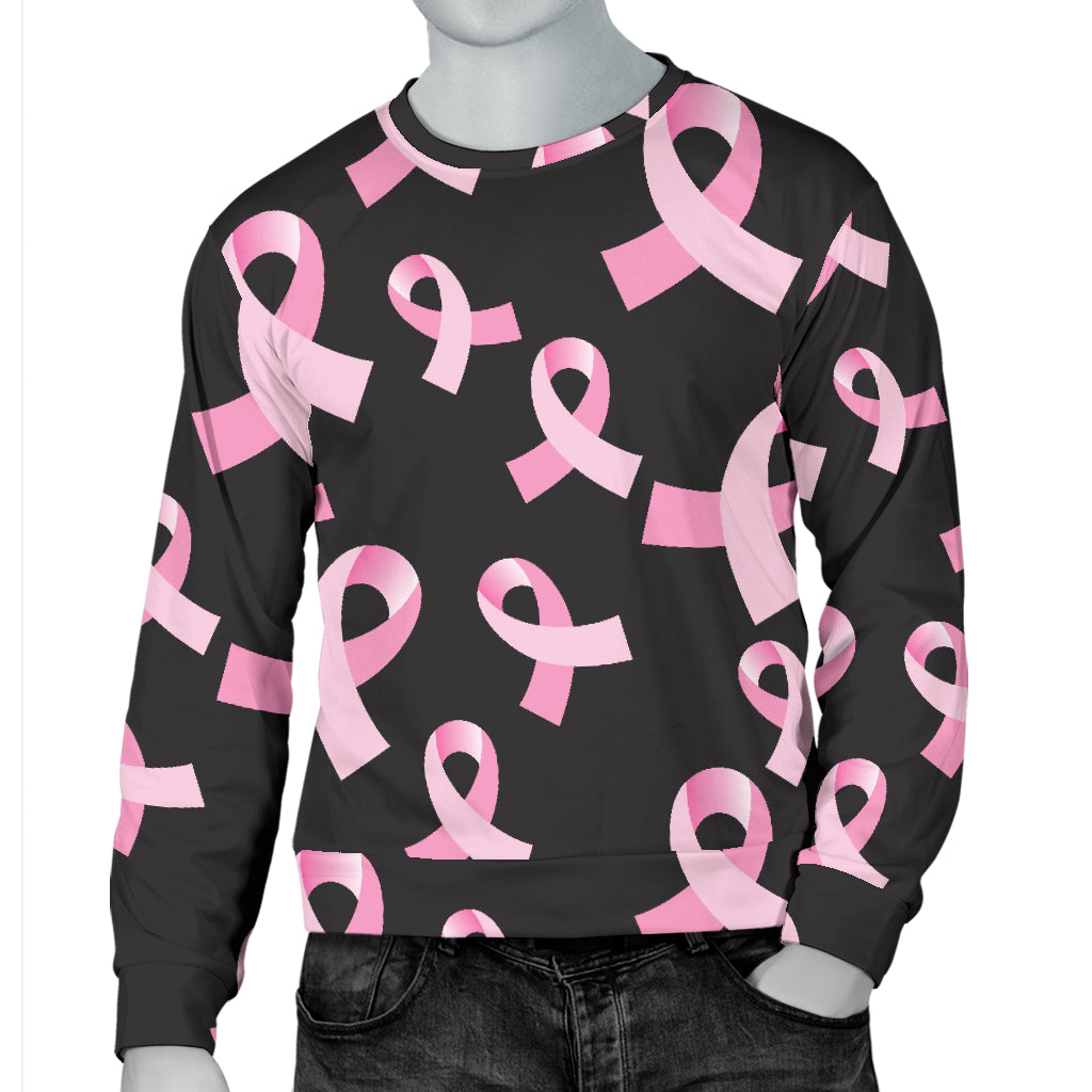 Breast Cancer Awareness Design Men Long Sleeve Sweatshirt