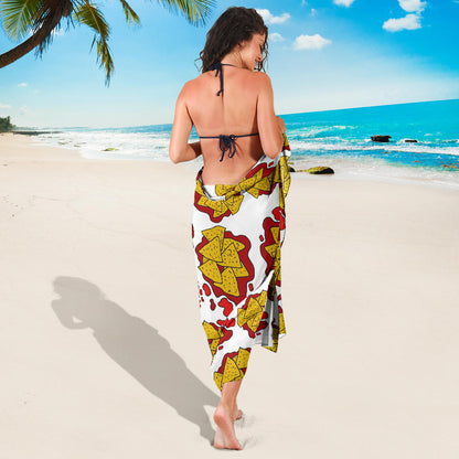 Nachos Pattern Print Design A03 Sarong Pareo Wrap