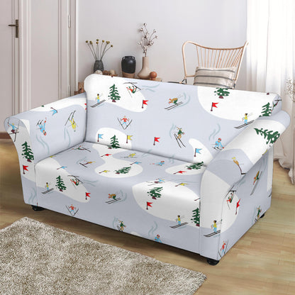 Ski Print Design LKS305 Loveseat Couch Slipcover