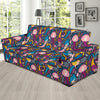 Mermaid Pattern Print Design 08 Sofa Slipcover