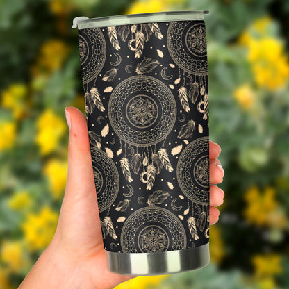 Dream Catcher Mandala Boho Moon Tumbler