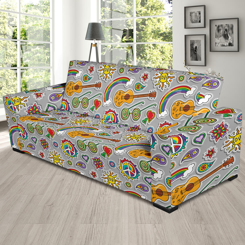 Hippie Print Design LKS306 Sofa Slipcover