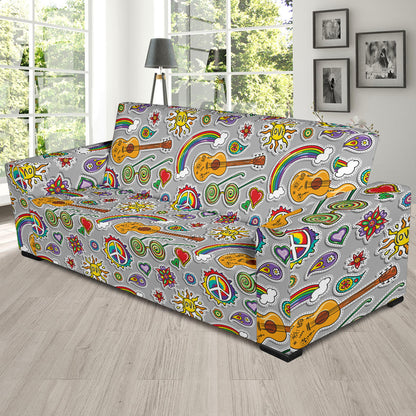 Hippie Print Design LKS306 Sofa Slipcover