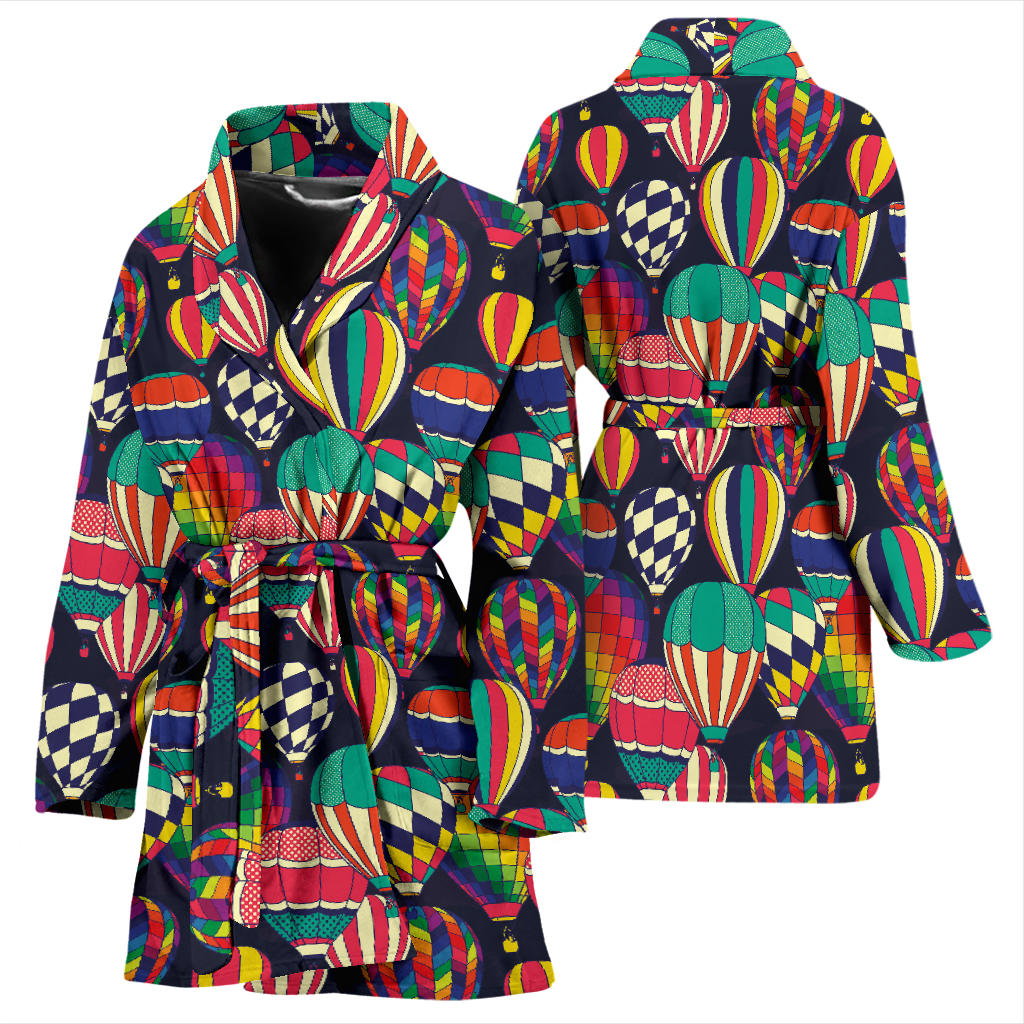 Ballon Pattern Print Design 02 Women Bathrobe